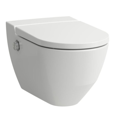 Toaleta myjąca podwieszana RIMLESS z deską wolnoopadającą 370 x 580 mm Navia Laufen pro (H8206017570001)