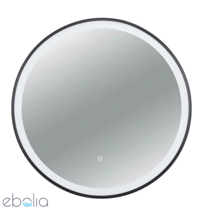 Lustro okrągłe z podświetleniem LED Venus black Balneo 