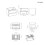 Zestaw mebli 180 cm z blatem szary mat/biały połysk Vernal Oltens (68607700)