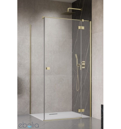 Kabina prysznicowa 90x70 Essenza 8 Brushed Gold KDJ Radaway (10480612-01-01R + 10470237-99-01R + 10113070-01-01)