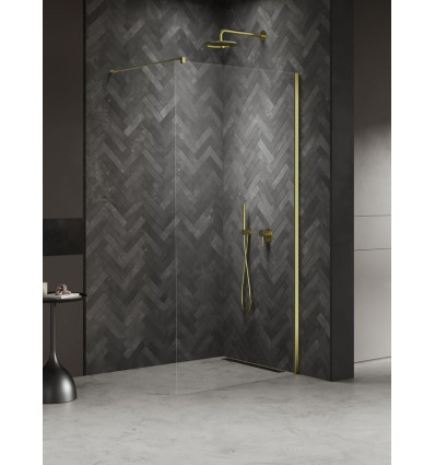 Kabina Walk-in 90x200 Nesta Light Gold New Trendy (K-1732)