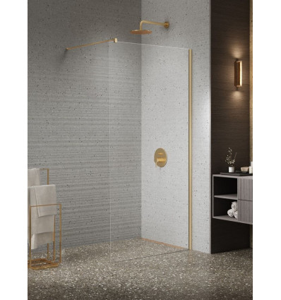 Kabina Walk-in 70x200 Nesta Gold Brushed New Trendy (K-1738)