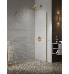 Kabina Walk-in 140x200 Nesta Gold Brushed New Trendy (K-1745)
