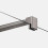 Kabina Walk-in 70x200 Nesta Gunmetal Brushed New Trendy (K-1754)