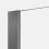 Kabina Walk-in 130x200 Nesta Gunmetal Brushed New Trendy (K-1760)