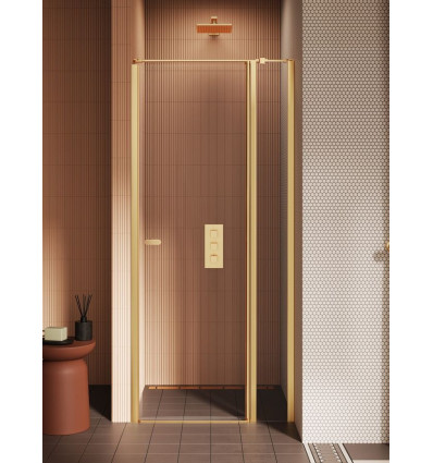 Drzwi wnękowe 80x195 New Soleo Gold Brushed New Trendy (D-0844A-WK)