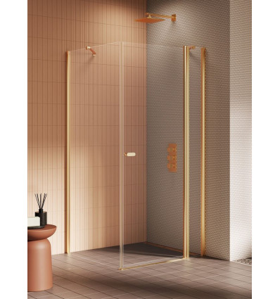 Kabiny prysznicowe 120x120x195 New Soleo Gold Brushed New Trendy (K-4223)