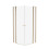 Kabiny prysznicowe 120x120x195 New Soleo Gold Brushed New Trendy (K-4248)
