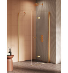 Kabiny prysznicowe 90x90x195 New Soleo Gold Brushed New Trendy (K-4287)