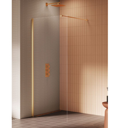 Kabiny Walk-in 50x195 New Soleo Gold Brushed New Trendy (K-4313-WP)