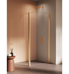Kabiny Walk-in 90x195 New Soleo Gold Brushed New Trendy (K-4337)