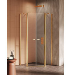 Kabiny prysznicowe 80x80x195 New Soleo Gold Brushed New Trendy (K-3585)