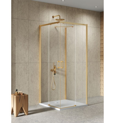 Kabiny prysznicowe 80x80x200 Prime Gold Brushed New Trendy (K-3966)