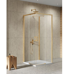 Kabiny prysznicowe 90x100x200 Prime Gold Brushed New Trendy (K-3974)