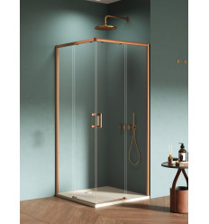 Kabina prysznicowa 90x90x200 Prime Copper Brushed New Trendy (D-0810A/D-0811A)