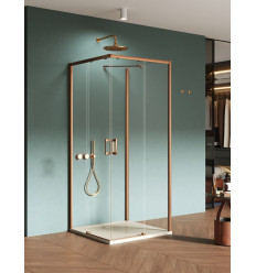 Kabiny prysznicowe 80x100x200 Prime Copper Brushed New Trendy (K-4152)