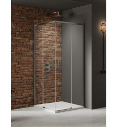 Kabina prysznicowa 110x90x200 Prime Gunmetal Brushed New Trendy (D-0887A/D-0884A)