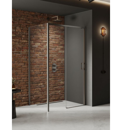 Kabiny prysznicowe 110x80x200 Prime Gunmetal Brushed New Trendy (K-4801)