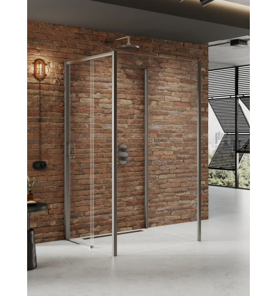Kabiny prysznicowe 120x120x200 Prime Gunmetal Brushed New Trendy (K-4955)