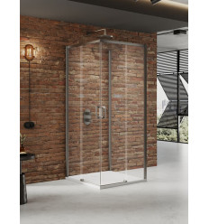 Kabiny prysznicowe 100x80x200 Prime Gunmetal Brushed New Trendy (K-4970)