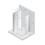 Kabiny prysznicowe 100x90x200 Prime Gunmetal Brushed New Trendy (K-4973)