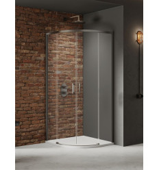 Kabina prysznicowa 80x80x200 Prime Gunmetal Brushed New Trendy (K-4977)