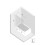 Parawany nawannowe 100x150 Nesta Chrome New Trendy (P-0227-WL)