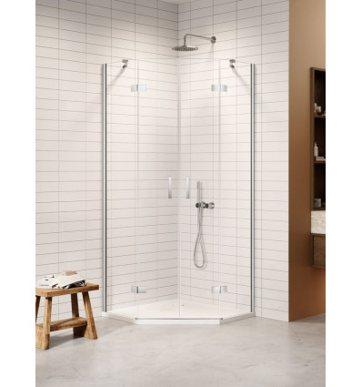 Kabiny prysznicowe 100x80x200 Nesta Chrome New Trendy (K-3691)