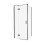 Kabina prysznicowa 110x80x200 lewa Nesta Black New Trendy (K-3715)