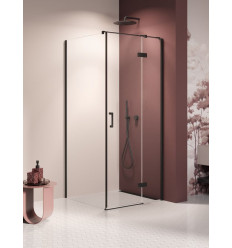 Kabina prysznicowa 80x100x200 prawa Nesta Black New Trendy (K-3729)