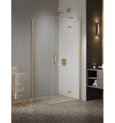 Kabina prysznicowa 90x80x200 prawa Nesta Gold Brushed New Trendy (K-4437)