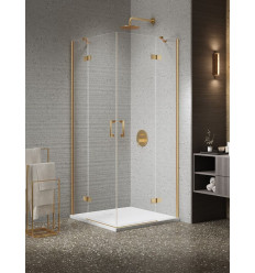 Kabina prysznicowa 80x80x200 Nesta Gold Brushed New Trendy (K-4460)