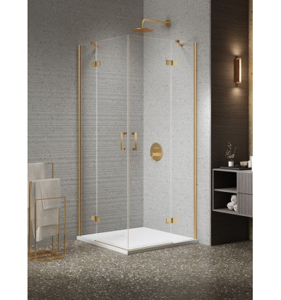 Kabina prysznicowa 80x80x200 Nesta Gold Brushed New Trendy (K-4460)