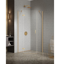Kabiny prysznicowe 90x90x200 Nesta Gold Brushed New Trendy (K-3801)