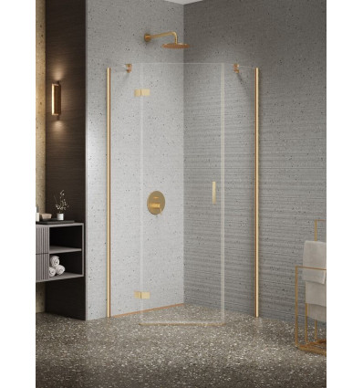 Kabiny prysznicowe 90x90x200 Nesta Gold Brushed New Trendy (K-3802)