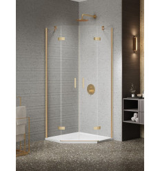 Kabiny prysznicowe 100x80x200 Nesta Gold Brushed New Trendy (K-3805)