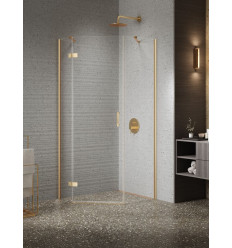 Kabiny prysznicowe 100x80x200 Nesta Gold Brushed New Trendy (K-4489)
