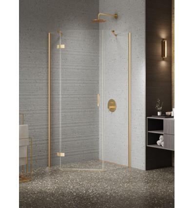 Kabiny prysznicowe 100x80x200 Nesta Gold Brushed New Trendy (K-4489)