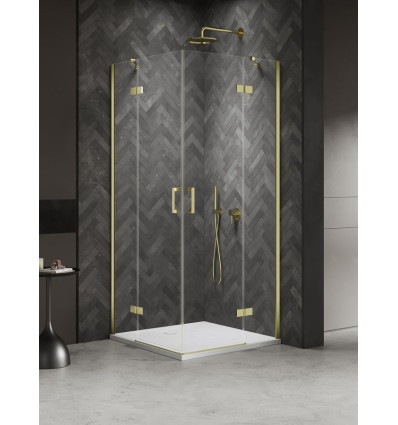 Kabina prysznicowa 80x100x200 Nesta Light Gold New Trendy (K-4552)
