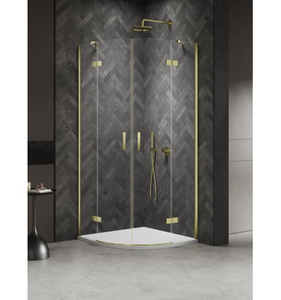 Kabina prysznicowa 80x80x200 Nesta Light Gold New Trendy (K-4575)