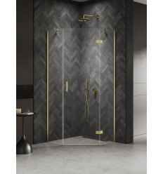 Kabiny prysznicowe 90x90x200 Nesta Light Gold New Trendy (K-4581)