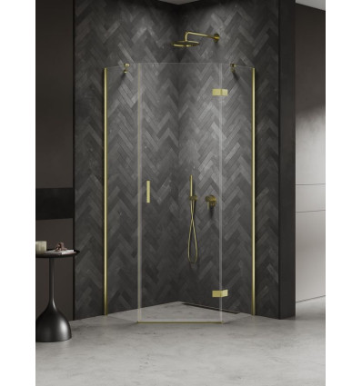 Kabiny prysznicowe 90x90x200 Nesta Light Gold New Trendy (K-4582)