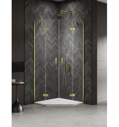 Kabiny prysznicowe 80x80x200 Nesta Light Gold New Trendy (K-4583)