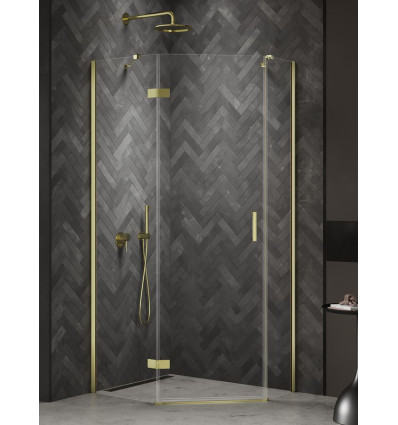Kabiny prysznicowe 100x80x200 Nesta Light Gold New Trendy (K-4587)