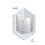 Kabiny prysznicowe 100x80x200 Nesta Light Gold New Trendy (K-4587)