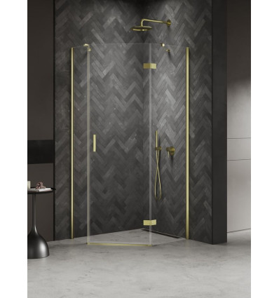 Kabiny prysznicowe 100x80x200 Nesta Light Gold New Trendy (K-4588)