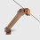Drzwi wnękowe 80x200 prawe Nesta Copper Brushed New Trendy (D-0918A)