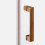 Kabina prysznicowa 90x80x200 prawa Nesta Copper Brushed New Trendy (K-4627)