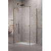 Kabina prysznicowa 80x70 Essenza 8 Brushed Copper KDJ Radaway (10480512-01-01L + 10470237-93-01L + 10113070-01-01)
