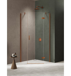 Kabiny prysznicowe 90x90x200 Nesta Copper Brushed New Trendy (K-4682)